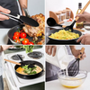 12-Piece Non-Stick Silicone Cookware Set with Wooden Handles