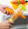 Multifunctional Stainless Steel & PP Fruit and Vegetable Peeler