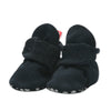 ORGANIC COTTON GRIPPER BABY BOOTIE - BLACK