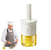 Portable High-Temperature Resistant Oil Dispenser Bottle with Brush - Leakproof 2-in-1 Design