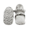 ORGANIC COTTON GRIPPER BABY BOOTIE - HEATHER GRAY