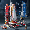 Building Block Rocket Spaceship Astronaut Model - Children's Educational Assembly Building Block Set Toy Juguetes