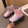 Elegant Autumn Princess Zipper-Up Boots for Little Girls