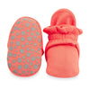 ORGANIC COTTON GRIPPER BABY BOOTIE - CORAL